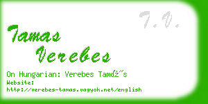 tamas verebes business card